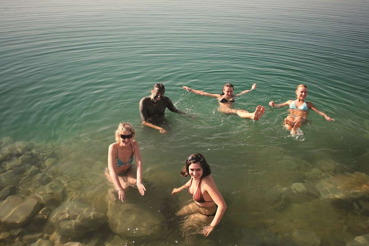 Dead sea floating