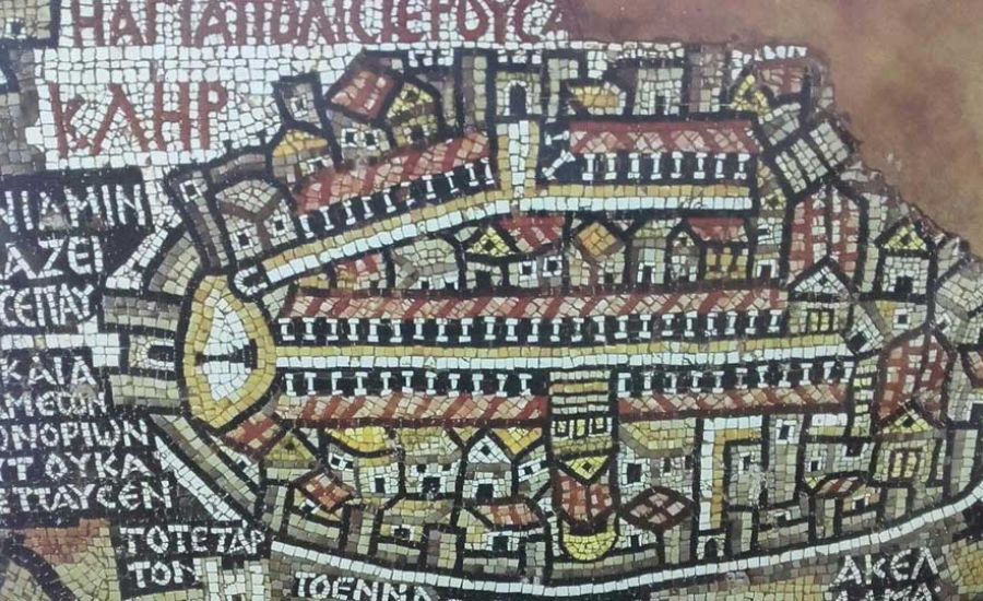 Mappa dei mosaici di Madaba
