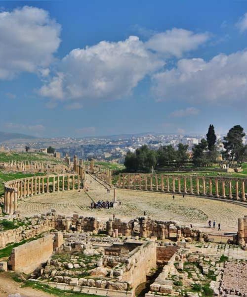 Jerash Le forum ovale