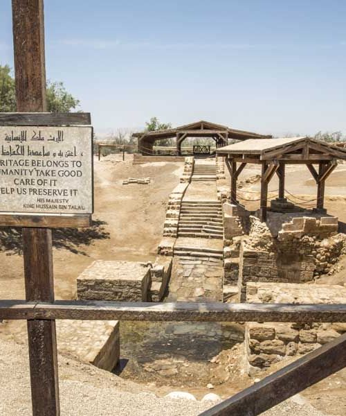 BAPTISM view of the Jordan River